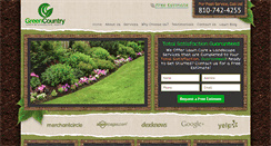 Desktop Screenshot of greencountrylawn.com